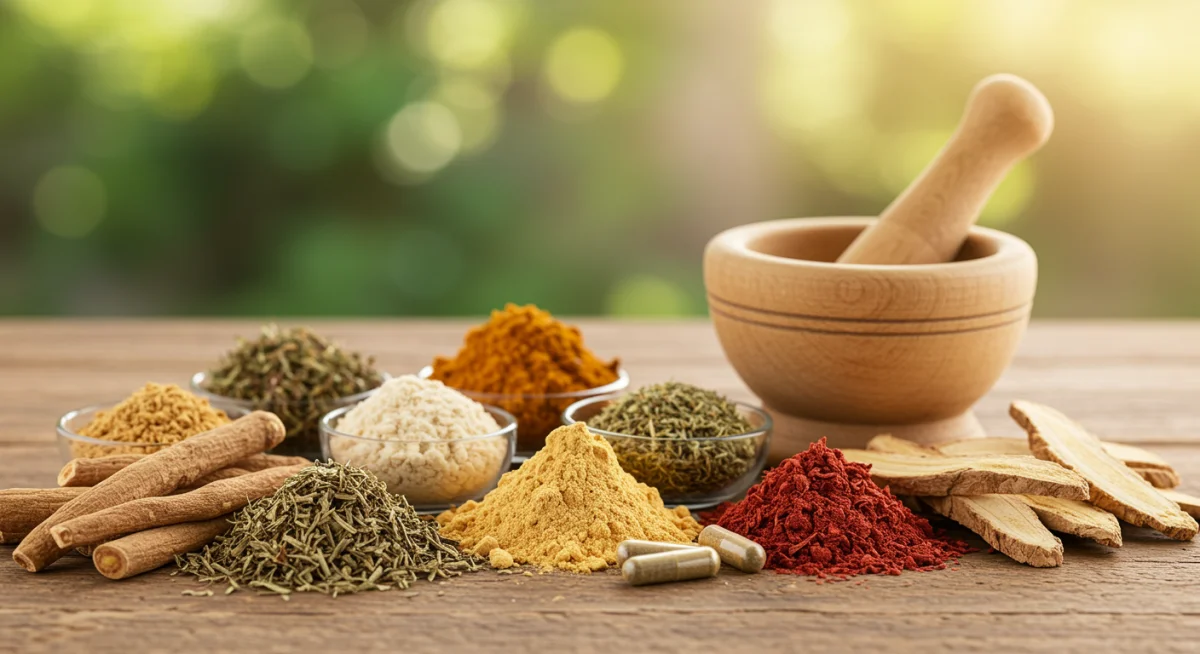 Selection of adaptogenic herbs for hormonal support