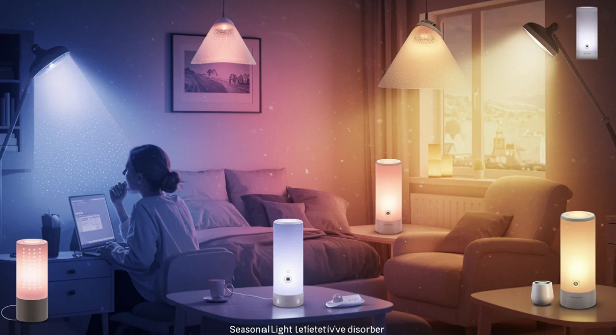 Light therapy lamps for seasonal affective disorder management