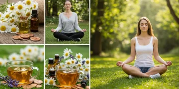Natural remedies for anxiety, illustrating financial savings and holistic well-being in 2025.