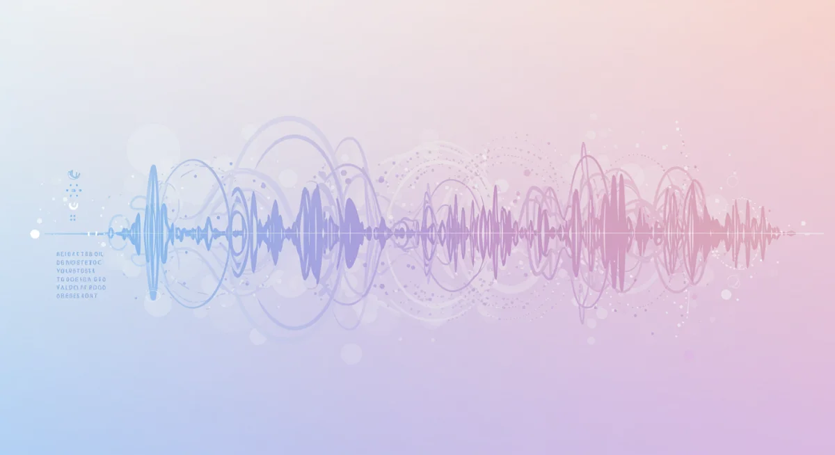 Abstract graphic showing calm brain waves during meditation, representing stress reduction.